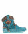 ith her bohemian soul, Ellis is designed to break the most artistic hearts. 

The vintage look of Ellis is achieved thanks to our special treatment that allows you to create a unique style for every pair made. 

Available in this beautiful Marine Turquoise leather that makes the boot suitable for any outfit.

2 3/4" Internal wedge 

Leather logo tag

Stitching details

Unlined

Rubber sole

Made in Italy

Composition: 100% Calf