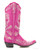 L3191-5 OLD GRINGO DULCE CALAVERA SKULL HOT PINK 13” LEATHER BOOTS
