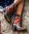 Short little show-stoppers! A slightly higher heel gives them a little extra attitude and the statement stitching gives them a classic cowgirl feel, but the real eye-catcher is the coloring. These sassy shortie boots come in three gorgeous color combinations – good luck picking a favorite.

toe: snip
heel: tall riding/Sintino 2.5"
shaft height: 7"
leather: smooth goat 
features: contrast leather piecing, contrast leather inlay, contrast leather lacing, contrast stitching, studs, shaped pull straps, zipper back 