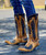 The Old Gringo Eagle Buttercup Navy Leather Eagle Boots are as distinctive and stylish as you are ever going to see. 