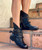 A.S.98 VIANNE ICE NERO ITALIAN LEATHER STUDDED ANKLE BOOTS