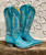 L 175-569 OLD GRINGO NEVADA TURQUOISE 13" LEATHER BOOTS