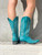 L 175-569 OLD GRINGO NEVADA TURQUOISE 13" LEATHER BOOTS