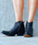 A4071 CORRAL BLACK PYTHON FULL EXOTIC ANKLE BOOTS