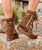 EL VAQUERO Zaira Silverstone Avana Wedge Moccasin Boots