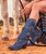 Our Kim western boot features a 3 inch high heel, 360° perpetual fringes, hardware embellishments and lovely handmade leather details. Scratched and washed with our feature ageing technique called “Silverstone” which creates amazing color fluctuations and shades on the brushed leather, defining the unique character of our boots. 

 

Heel 3 inch
Vintage Treatment
100% Calf 
Handmade Stitching
Hand-inserted details
Metal details 100% nickel-free
Leather details
Leather sole
Made in Italy