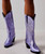 JEFFREY CAMPBELL Dagget Lilac Metallic Western Boots