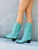 JEFFREY CAMPBELL Dagget Turquoise Western Boots