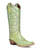 Lime green cowboy boot from Circle G collection. The boot is decorated on shaft and foot with stitching. The shape is classic, snip toe and cowboy heel but the fresh green color makes the combination contemporary special. 
Shaft Height 13"
Heel Height 2 3/8"
Snip Toe