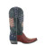 Snip toe
Leather outsole with rubber heel cap
Leather upper
Pull-on style
Vesuvio Red vamp with dark Navy shaft and denim heel counter
American flag inlay and outlay design with studded accents
Studded accents and star embroidery throughout
Single-stitched welt
Western heel
