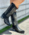 SENDRA 18452-E Judy 15" Rustic Black Leather Boots