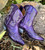SENDRA 18462-A Judy 8" Violeta Purple Leather Boots