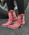 Our cowboy boots bond the time-honored art of handmade boots with a contemporary flair for fashion. Old Gringo Boots are unique, comfortable and made with the highest quality leathers. We add art to footwear using embroidery, crystals, stud patterns, inlay/overlay, hand tooling, painting, and laser etching. Every Old Gringo boot is the culmination of an over 250-step production process performed by our skilled craftsmen.

8" shaft

Classic Style in a sassy color!
A red pair of boots is a must have for this season.
Handmade
All Leather
Distressed leather finish