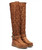 Our Friday moccasin-style boot features a plain over-the-knee bootleg, 2 3/4" hidden wedge, a cool ankle strap and the typical thick handmade stitching on the instep, distinctive feature of El Vaquero brand. Its simplicity gives the Friday boot a timeless elegance. The Abloom combination draws inspiration from the striking colours of the Australian outback, and features a mix of floral carvings blended with the new El Vaquero dip dyed color for an incredible fresh look.

DETAILS
Hidden wedge 2 3/4"
100% Cowhide leather 
Handmade Stitching
Floral carving
Metal details 100% nickel-free
Rubber sole
Made in Italy