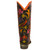 The Old Gringo Orleans Cowgirl Boots are so much fun.   Made with Black Vesuvio distressed leather and decorated with leather inlay designs revealing colors like red, pink, purple, green, and orange. The bright colors make the Orleans boots very versatile and great for any season.  If you're tired of plain cowgirl boots, get dressed up in the Old Gringo Orleans Cowgirl Boots for a fresh and exciting new look! 

Measurements:

Shaft Height - 13"
Shaft Circumference - 14"
Heel - 9964 (traditional)
Toe - 4Long (Snip)