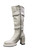 The A.S.98 Lavan Boot is all artistry! Not a single opportunity for adornment is missed in these gorgeous below-the-knee boots. An inner zipper ensures easy on/off, and the tall, rounded block heel is complemented by a sculpted, artchitectural platform. The calf boasts tiered leather paneling edged with gorgeous whipstitch detailing - This pair is lovely top to bottom!

Leather Upper
Leather Lining
Rubber Sole
3.5" Heel
1" Platform
13.5" Shaft Height
14" Shaft Circumference
Measurements are taken from a size 37
Made in Europe