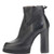 A.S.98 VERE NERO BLACK PLATFORM ITALIAN LEATHER BOOTS