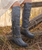 EL VAQUERO WANDERER DAKAR SMOKE TALL BOHO BRUSHED LEATHER BOOTS