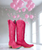 Meet Cossette in Hot Pink. This wildly unexpected new use of braiding is as satisfyingly tactile as it is gorgeous. The supple, full grain leather lends itself perfectly to the intricate double helix of braiding that is sure to complete any look from casual to evening. Looking this good feels like it should be impossible to be this comfortable in these snip toe beauties, but we promise you will thank us later.

Details:

Shaft Height: 15"
Heel Height: 2"
Calf Circumference: 16"
Ankle Circumference: 13"
Toe Shape: Snip
Signature Turquoise Soles