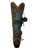 DDL004-3 DOUBLE D RANCH FRONTIER TRAPPER TURQUOISE CHOCOLATE RIVETED LEATHER BOOTS 