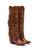 Kalou is El Vaquero\'s knee-high Texan boot, adorned with side fringes and a double shaft that enhances its bold character. The new leather sole with a 4 cm heel and a non-slip rubber heel pad guarantees both elegance and comfort, making it perfect for those who love a distinctive look. Crafted in a spectacular mutating calf leather with hand-brushed on-tone details, made to be worn every day in every climatic situation.

Details
Western boots
Heel 4 cm
Vintage treatment
100% Calf leather
Metal details 100% nickel-free
Leather sole
Anti-slip rubber underheel