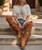 Our iconic Coleen boot, one of El Vaquero's most beloved styles, gets a bolder twist:

Coleen Studded. Featuring a 3-inch internal wedge, it's comfortable, flexible and entirely handcrafted.

The double fringed shaft, hand-applied studs, hidden lace and back lacing provide the perfect fit.

Wear it high, upside down or scrunched up the leg. Only 20 pieces to celebrate 50 years of El Vaquero.

Internal wedge 7 cm
Vintage Treatment
100% Calf Suede
Handcrafted stitching
Hand-applied studs
Rubber sole
Made in Italy