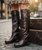 The Clint Boot by El Vaquero is a striking over-the-knee silhouette that blends refined craftsmanship with effortless summer elegance. Distinguished by a sleek ankle strap and beautifully detailed leather accents along the shaft, this boot delivers unmistakable style with a soft, artisanal feel.

Crafted in Italy from a unique combination of luxurious calfskin suede and fine natural linen, Clint offers a fresh, lightweight construction that’s perfect for warm-weather styling. The subtle 7 cm internal wedge provides comfortable lift without compromising ease, while the vintage treatment adds character and depth to every pair.

Finished with handcrafted stitching, nickel-free metal details, and a durable rubber sole, the Clint boot is designed for confident, all-day wear. Elegant yet relaxed, it pairs effortlessly with flowy dresses, tailored shorts, or layered summer looks.

Details:

Over-the-knee boot

Internal wedge: 7 cm

Vintage treatment

100% calfskin suede and natural linen

Handcrafted stitching

Nickel-free metal details

Rubber sole

Made in Italy