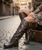 A.S.98 SHAYLYNN ANTIQUE WHISKY RUB OFF PLATFORM ITALIAN LEATHER BOOTS