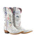 Not your everyday boot — this one is a statement. The Liberty & Justice Boot from Double D Ranch is a true work of wearable art, designed for those who love bold storytelling stitched into every detail. Crafted from rich cowhide leather in a crackled taupe finish, this boot blends rugged Western spirit with iconic Americana.

From the intricate patchwork and studded accents to the beautifully detailed native medallion, harness, embroidery, and braiding, every element has been thoughtfully placed. The crackled leather showcases striking eagle imprints, while the powerful word “Freedom” stretches across the left boot — a detail that elevates this design from standout to unforgettable.

Finished with signature Double D Ranch touches like the Indian ’89 patch, patriotic symbols, and DDD insignia, this boot reflects craftsmanship, heritage, and fearless style. Whether you’re dressing it up or letting it steal the show with denim, the Liberty & Justice Boot is guaranteed to turn heads and spark conversation.

Details:

Color: Crackled Taupe

Leather: Cowhide

Toe: 4Long

Heel: 9964

Shaft Height: 11"

Features: Patchwork, studs, native medallion, harness, embroidery, braiding, eagle imprints, “Freedom” detail

A bold expression of Western artistry and American spirit — this is one boot you’ll never stop discovering.