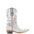 Not your everyday boot — this one is a statement. The Liberty & Justice Boot from Double D Ranch is a true work of wearable art, designed for those who love bold storytelling stitched into every detail. Crafted from rich cowhide leather in a crackled taupe finish, this boot blends rugged Western spirit with iconic Americana.

From the intricate patchwork and studded accents to the beautifully detailed native medallion, harness, embroidery, and braiding, every element has been thoughtfully placed. The crackled leather showcases striking eagle imprints, while the powerful word “Freedom” stretches across the left boot — a detail that elevates this design from standout to unforgettable.

Finished with signature Double D Ranch touches like the Indian ’89 patch, patriotic symbols, and DDD insignia, this boot reflects craftsmanship, heritage, and fearless style. Whether you’re dressing it up or letting it steal the show with denim, the Liberty & Justice Boot is guaranteed to turn heads and spark conversation.

Details:

Color: Crackled Taupe

Leather: Cowhide

Toe: 4Long

Heel: 9964

Shaft Height: 11"

Features: Patchwork, studs, native medallion, harness, embroidery, braiding, eagle imprints, “Freedom” detail

A bold expression of Western artistry and American spirit — this is one boot you’ll never stop discovering.