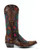 The Old Gringo True Love Boots will make you feel like you've been hit by Cupid's arrow! These colorful, whimsical cowgirl boots feature embroidered flowers, doves, hearts, stars, butterflies, four leaf clovers, diamonds - basically every element involved in a beautiful love story. You'll find the words "true love" on the center of the 13" shaft, as well as over the chic pointed snip toe. Made with distressed dark chocolate leather, and outlined in brass, these two-toned cowgirl boots will look perfect with any outfit during any season. 
