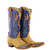 Raise the style ante with the High Stakes Boots—where bold color meets unmistakable Double D Ranch flair. Crafted in a striking Blue and Honey colorway, this western silhouette makes a confident statement with rich contrast and artful detail that feels both playful and powerful.

Designed with a sleek 4 Long toe and a comfortable riding heel, these boots balance everyday wearability with standout style. The 13" shaft highlights the vibrant hues beautifully, while the combination of supple goat leather and durable cowhide adds depth, texture, and that signature handcrafted feel Double D Ranch is known for.

Eye-catching, fearless, and made for collectors who like to up the ante—these boots prove that when it comes to style, fortune favors the bold.

Details:

Color: Blue / Honey

Leather: Goat & Cowhide

Toe: 4 Long

Heel: Riding Heel (9964)

Shaft Height: 13"

A winning hand for any western wardrobe. ??