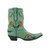 Turn up the charm and kick up a little country soul in these irresistible Double D Ranch by Old Gringo Boots. Inspired by the playful spirit of “Wagon Wheel,” this ankle-height cowgirl boot is pure fun from heel to toe. Crafted in eye-catching turquoise leather, the design is brought to life with floral embroidery, wagon wheel and horseshoe motifs, and studded accents that add just the right touch of Western whimsy.

The flattering snip toe and easy-wearing heel make these boots as comfortable as they are cute, while the shorter shaft keeps the look fresh, flirty, and perfect for everyday wear. Pair them with jeans, dresses, or cutoff shorts and let your inner cowgirl sing — because these boots were made to turn heads and steal hearts.

Measurements:

Shaft Height: 8.5"

Shaft Opening: 13.5" circumference

Heel Height: 1.75"

Toe: Snip

Width: Standard