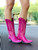 Adding to the ever-popular collection of Nevada boots we offer a soon to be favorite in a hot hot HOT PINK color way which is a Boot Junky exclusive...these boots bond the time-honored art of handmade boots with a contemporary flair for fashion. 