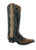 Note - Custom Order sizes due to arrive 90 - 120 days from order date. 

Two toned Cheryl has its own unique persona.  

Longear pull tabs on the side embellished with conchos and braiding on a tan leather gives it a vintage look.

Turquoise finish on the studs makes it a pair of must-have black boots.

Details: Studded, Inlay/Overlay, Braided 

Color: Black 
Brand: Old Gringo
Heel: 9964 (1.625”) 
Toe: Snip Toe
Shaft Height: 13"

Handmade, with 100% leather.