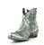Step in spring with this short revisited version of Old Gringo's classic United boots from their Americana collection. 

They are constructed with a distressed and glazed Argento metallic silver leather leather with tonal silver inlay design.

Pair them with your favorite skinny jeans, dress or skirt and your ready to go.

Color: Silver Metallic Glazed Argento leather

Toe:  4Long

Heel :  9964

Shaft Height: 5"


Handmade in Mexico by Old Gringo's skilled artisans..