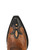 Here's a polished boutique-style product description that fits the Double D Ranch voice while highlighting the details:

Saddle up in style with these charming boots that are serving up serious horse-girl energy. Crafted in a versatile tan leather with striking black accents, this playful pair is packed with personality. The 9-inch shaft features a beautifully detailed horsehead and heart motif inspired by the Nu Rodeo collection, accented with classic Western stitching, scalloped black trim, and contrasting inlay dots for added dimension.

The rich tan vamp is framed by the same scalloped black detailing and finished with an adorable, one-of-a-kind toebug that adds just the right touch of whimsy. Equal parts fun and fashionable, these boots pair effortlessly with denim, dresses, and everything in between.

**Details:**

* Color: Tan
* Shaft Height: 9"
* Toe: 4Long
* Heel: 9964
* Embellishments: Inlay, overlay, and contrast stitching
* Signature horsehead and heart Nu Rodeo motif
* Scalloped black trim with contrasting inlay dots

A boot that's as spirited as it is versatile—perfect for the cowgirl who likes to make a statement while staying true to her Western roots.
