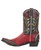 Double D Ranch Tulip Time Boot

A playful pop of color with a retro soul.

Step back into the carefree charm of the Atomic Ranch era with the Tulip Time Boot by Double D Ranch. One of the season's most eye-catching shorties, this whimsical boot blends mid-century modern inspiration with unmistakable Western flair. Rich shades of tan and red come together in stunning floral inlays, while contrast leather overlays, a two-toned toe box, and decorative leather lacing create a look that's equal parts vintage and vibrant.

The 7-inch shaft makes this boot incredibly versatile, offering just the right amount of statement style whether paired with cropped denim, a flowing prairie dress, or a twirl-worthy swing skirt. Finished with Double D Ranch's comfortable walking heel and signature long toe silhouette, Tulip Time is designed for women who aren't afraid to stand out.

Charming, feminine, and full of personality, this boot delivers a fresh burst of color and artistry to any wardrobe.

Features
Rich tan and red leather construction
Intricate floral inlay and overlay details
Two-tone toe box design
Contrast leather lacing accents
7" shaft height
Comfortable walking heel
Signature long toe silhouette
Handcrafted Double D Ranch artistry