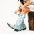 Let the games begin with these fabulous Vegas-themed boots!

Featuring a sleek black design adorned with playful card game symbols and lucky horseshoes, these boots are perfect for making a bold, stylish statement wherever you go.

Model: L4028-3

Color: Black/Bone

Toe: 4Long

Heel: 9964

Height: 14"

Leather: Suede/Cowhide