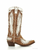 Turn heads in a boot that's as timeless as the American West. Crafted from distressed cognac leather and accented with bold ivory leather overlays, this handcrafted cowboy boot delivers unmistakable Old Gringo style with a modern edge.

The dramatic wing-inspired inlays sweep across the shaft and vamp, creating movement and visual depth while showcasing the meticulous craftsmanship that Old Gringo is known for. Contrasting cream stitching outlines every detail, giving the boot a refined, artisan finish.

A classic snip toe and comfortable walking heel preserve its authentic Western heritage, while the rich cognac leather develops even more character with every wear. Whether paired with flowing dresses, distressed denim, or tailored layers, this boot is designed to become the centerpiece of your wardrobe.