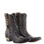 Double D Ranch Roughneck Rodeo Boot – Chocolate

Well-Oiled. Well-Heeled. Unforgettable.

Created alongside Double D Ranch's 2026 Roughneck Rodeo Collection, this stunning ankle boot embodies confidence, character, and unmistakable Western luxury. Rich chocolate waxy leather sets the stage for striking crocodile-inspired overlays, hand-finished contrast leathers, and intricate decorative stitching that showcase exceptional craftsmanship from every angle.

A sleek 9.5-inch shaft is accented with carefully placed studding and layered leather details, while the signature gold-tone metallic heel adds an unexpected touch of glamour that's sure to turn heads. Whether you're dressing up your favorite denim or pairing them with a flowing dress, these boots deliver bold style with effortless sophistication.

Built for the woman who isn't afraid to stand out, the Roughneck Rodeo Boot proves that true Western style is all about confidence.

Details
? Color: Chocolate
? Premium waxy leather construction
✨ Crocodile-inspired overlays and underlays
? Decorative contrast stitching
⭐ Hand-applied metal stud detailing
? Approximately 9.5-inch shaft height
? Classic 4Long toe
? Signature 9964 gold-tone metallic heel
?? Designed alongside the Double D Ranch 2026 Roughneck Rodeo Collection

Please Note: Each pair is crafted using premium natural leather. Variations in color, grain, texture, and distressing are part of the authentic character of the leather, making every pair beautifully unique.Double D Ranch Roughneck Rodeo Boot – Chocolate

Well-Oiled. Well-Heeled. Unforgettable.

Created alongside Double D Ranch's 2026 Roughneck Rodeo Collection, this stunning ankle boot embodies confidence, character, and unmistakable Western luxury. Rich chocolate waxy leather sets the stage for striking crocodile-inspired overlays, hand-finished contrast leathers, and intricate decorative stitching that showcase exceptional craftsmanship from every angle.

A sleek 9.5-inch shaft is accented with carefully placed studding and layered leather details, while the signature gold-tone metallic heel adds an unexpected touch of glamour that's sure to turn heads. Whether you're dressing up your favorite denim or pairing them with a flowing dress, these boots deliver bold style with effortless sophistication.

Built for the woman who isn't afraid to stand out, the Roughneck Rodeo Boot proves that true Western style is all about confidence.

Details
? Color: Chocolate
? Premium waxy leather construction
✨ Crocodile-inspired overlays and underlays
? Decorative contrast stitching
⭐ Hand-applied metal stud detailing
? Approximately 9.5-inch shaft height
? Classic 4Long toe
? Signature 9964 gold-tone metallic heel
?? Designed alongside the Double D Ranch 2026 Roughneck Rodeo Collection

Please Note: Each pair is crafted using premium natural leather. Variations in color, grain, texture, and distressing are part of the authentic character of the leather, making every pair beautifully unique.