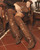 Coleen is an El Vaquero must-have: an over-the-knee boot with a bold attitude, featuring a shaft that rises above the knee and a double shaft construction for a striking, unmistakable look. Handcrafted stitching and iconic side fringe add movement with every step, while the back lacing completes the design with an elegant touch and an adjustable fit.

Details
Internal Wedge 7 cm (approx 2.75 inches)
Vintage treatment
Suede with floral embossing
Handcrafted stitching
100% nickel-free metal details
Rubber sole
Made in Italy