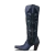 Tessa Knee High - Jet Black
The Tessa Knee High in Jet Black is pure power. Sleek, bold, and unapologetically fashion-forward, this boot was made for nights that run late and entrances that don’t go unnoticed.

With a sky-high 3.5” heel, Tessa is our tallest heel ever, designed to elevate your look (and your confidence). Crafted from luxurious top grain leather and supple suede, she features hand-finished buckstitch edging and statement floral embroidery that brings texture and attitude to an otherwise timeless black boot.

The slim, leg-lengthening fit and modern stovetop silhouette create a striking profile, while the side zip ensures effortless wear—even with that sleek ankle fit.

This isn’t just a black boot. This is the black boot.

Heel Height: 3.5" (highest heel we offer)
Shaft Height: 17.5”
Calf Circumference: 15.4"
Ankle Circumference: 12"
Toe Shape: Snip
Signature Turquoise Soles
Side zipper for easy on/off
