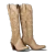 Tessa Knee High - Macchiato
Say hello to your new obsession: the Tessa Knee High in Macchiato. Warm, rich, and effortlessly chic, this boot is proof that neutrals don’t have to be boring.

Featuring our highest heel ever at 3.5”, Tessa was designed to command attention while keeping things undeniably elegant. The top grain leather and soft suede combo brings depth and texture, while hand-finished buckstitch edging and bold floral embroidery add that signature Lane artistry.

Her slimmer fit and stovetop silhouette are made to accentuate your legs, and the side zipper keeps the look clean and modern with easy on-and-off wear. Macchiato’s creamy tone pairs perfectly with everything from denim to fall florals—making her a closet MVP.

High fashion, meet everyday wearability.

Heel Height: 3.5" (highest heel we offer)
Shaft Height: 17.5”
Calf Circumference: 15.4"
Ankle Circumference: 12"
Toe Shape: Snip
Signature Turquoise Soles
Side zipper for easy on/off
Style tip: Macchiato is stunning with warm tones, soft knits, and anything that needs a little extra polish.