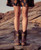 EL VAQUERO Arya Distress Dark Wedge Moccasin Boots