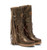 EL VAQUERO Billie Stardust Golblack Fringe Leather Boots