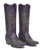 Features
Handcrafted in León, Mexico
Rich distressed purple leather throughout
Thousands of individually applied antique nickel studs
Signature Iron Eagle antique nickel inlays on the foot and shaft
Comfortable walking heel
Distressed black leather sole and heel finish
Leather lining and leather outsole
Collectible limited-production Old Gringo design
Measurements
Shaft Height: 13"
Heel Height: 1 3/4" walking heel
Toe: 4L Snip
Width: Standard (B)
Whether you're a longtime Old Gringo collector or searching for a boot unlike anything else in your closet, the Purple Biker Iron Eagle is the definition of bold Western luxury. Rare, unforgettable, and handcrafted to perfection, this is the kind of boot that becomes the centerpiece of your collection—and one you'll treasure for years to come.