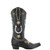 Let the games begin with these fabulous Vegas-themed boots! Featuring a sleek black design adorned with playful card game symbols and lucky horseshoes, these boots are perfect for making a bold, stylish statement wherever you go.