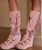 Giada is the wedge boot-sandal that embodies El Vaquero’s unmistakable style. Calf-high with a 3 3/4" wedge and 2" front platform, it provides height and comfort with its extra-comfort insole. Featuring an adjustable lace, suede calf fringes and trims, and a leather lining, every detail reflects artisanal quality.

DETAILS
3 3/4" Wedge
Vintage finish
100% Suede Calf Leather
Nickel-free metallic details
Leather lining
Extra-comfort insole
Rubber outsole
Made in Italy