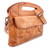 Greenway is designed for streamlined carry with security built in. Crafted from full-grain, vegetable-tanned leather, it offers a balanced silhouette that feels light in hand yet purposeful in presence. Dual top handles and a removable crossbody strap allow for flexible wear, while a secure zip-top closure keeps essentials protected. Interior and exterior zip pockets provide thoughtful organization without added bulk, making Greenway an effortless companion for everyday movement.